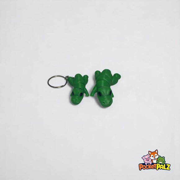 3D Printed Articulated Baby T-Rex Fidget Toy and Keychain - Picture 3 of 7